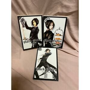 Black Butler Manga Lot Volumes 1-3 English Paperback Books